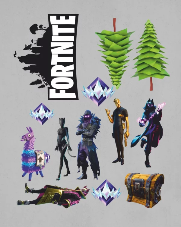 wydruk jadalny, wydruk na papieru skrobiowym Fortnite