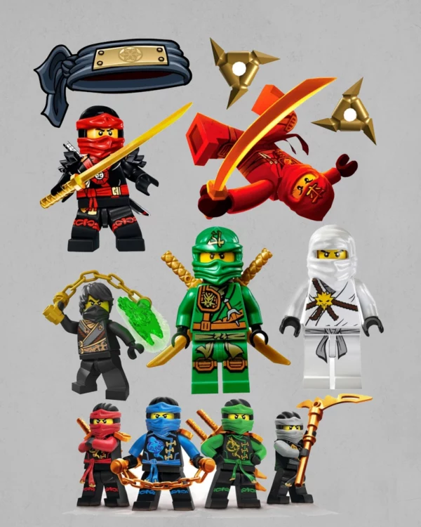 Wydruk na papierze skrobiowym Lego Ninjago - obrazek 2