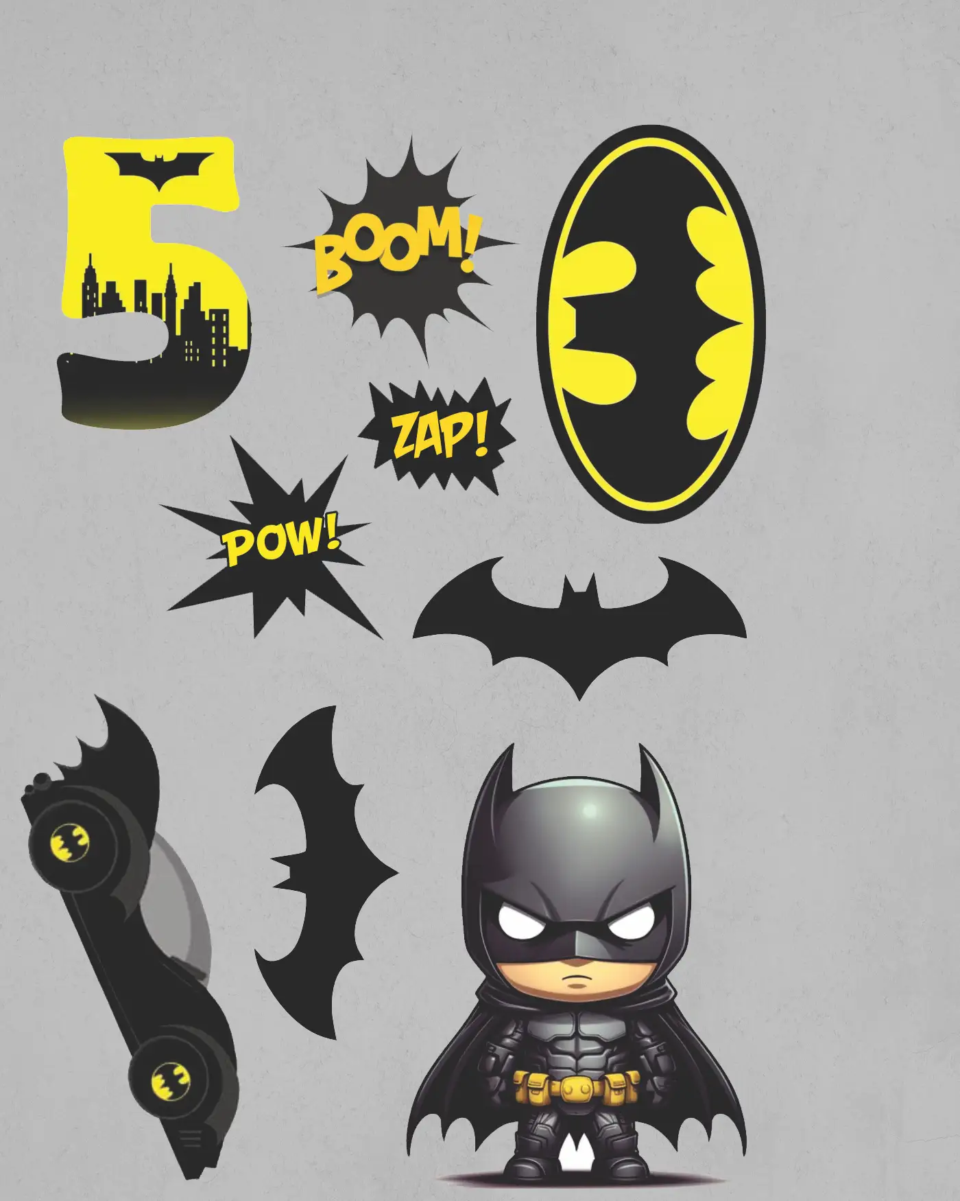 wydruk na papierze skrobiowym, wydruk skrobiowy, wydruk batman