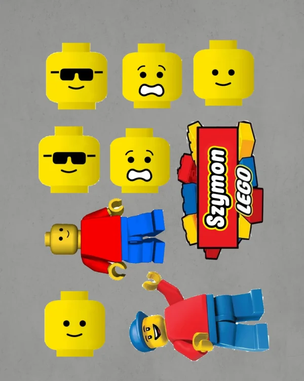 Wydruk na papierze skrobiowym Lego