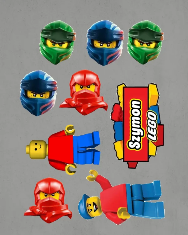 Wydruk na papierze skrobiowym Lego