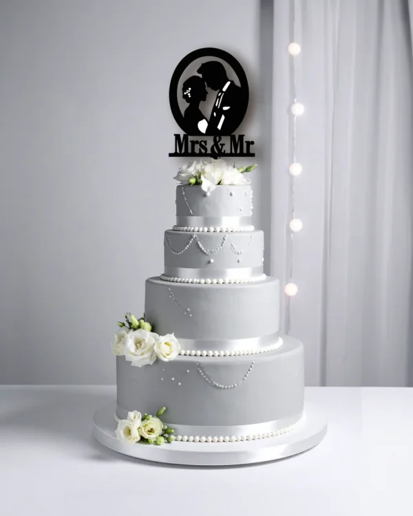 Topper na tort Mrs&Mr