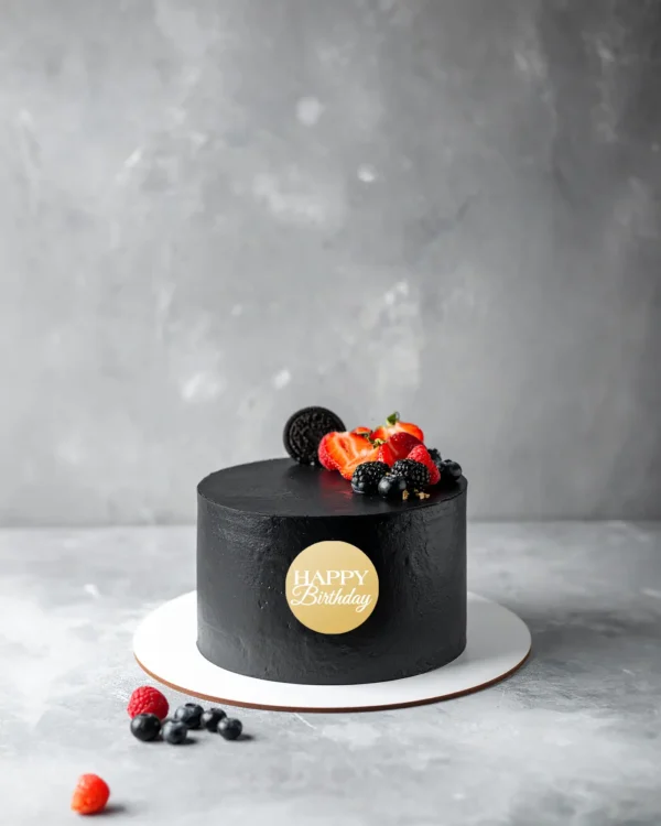 Mini dekory grawerowane na tort Happy birthday - obrazek 2
