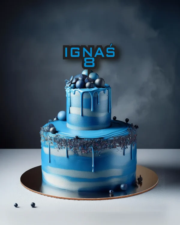 Topper na tort z Imieniem i Wiekiem