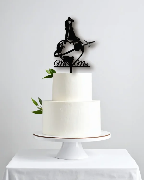 Topper na tort Mrs&Mr - obrazek 2