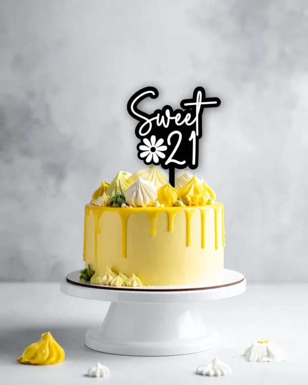 Topper urodzinowy Sweet 21