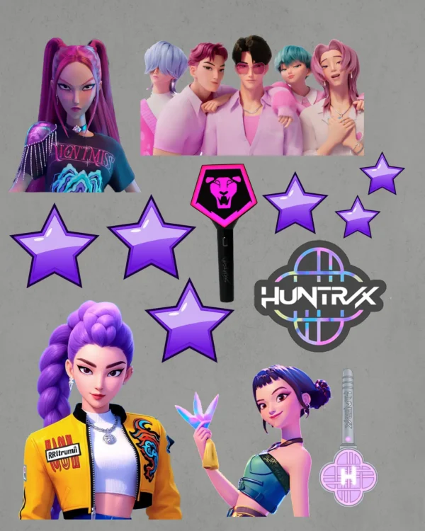 Wydruk na papierze K-pop Huntrx